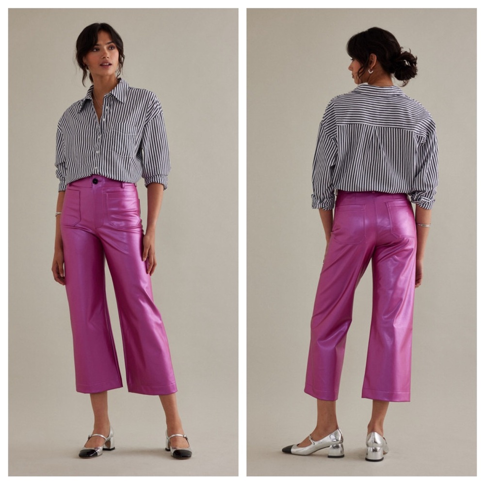 Anthropologie Fuchsia Ankle Pants
